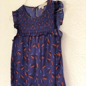 Loft Printed Blouse- Worn Once